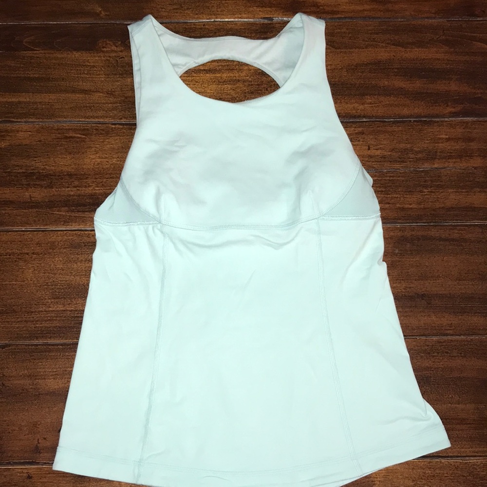 Lululemon pale aqua key hole tank 8